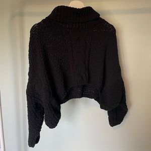 Cropped Turtle Neck Sweater
